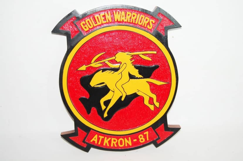 VA-87 Golden Warriors Plaque