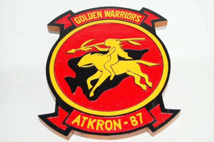VA-87 Golden Warriors Plaque