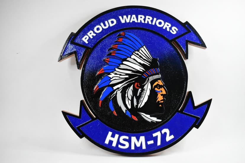 HSM-72 Proud Warriors Plaque