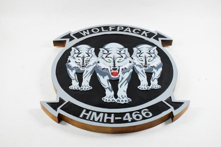 HMH-466 Wolfpack Plaque