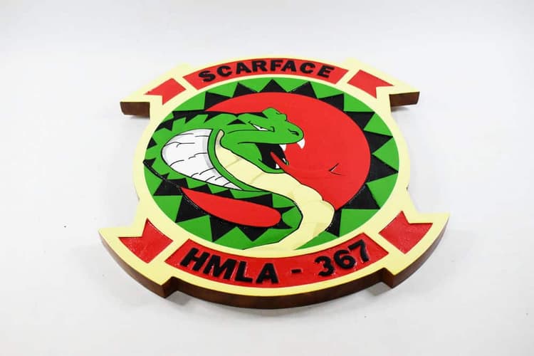 HMLA-367 Scarface Plaque