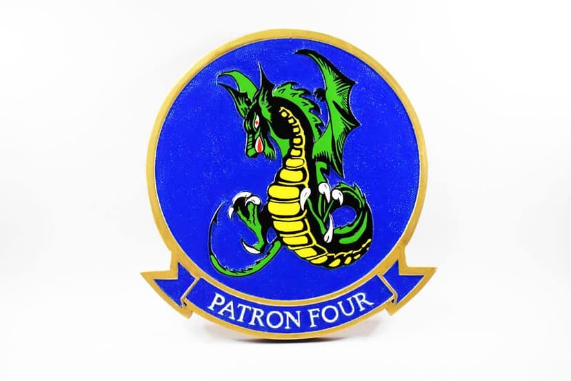 VP-4 Skinny Dragons Plaque