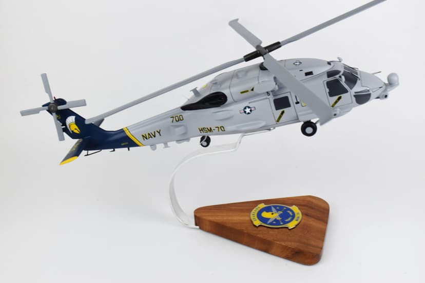 MH-60R, HSM-70 Spartans, 16" Mahogany Scale Model