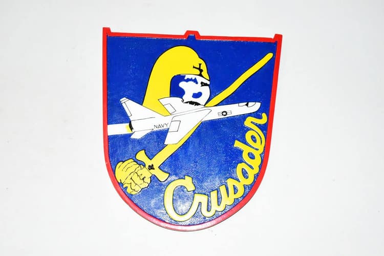 F-8 Crusader Plaque