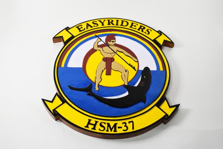 HSM-37 Easy Riders Plaque