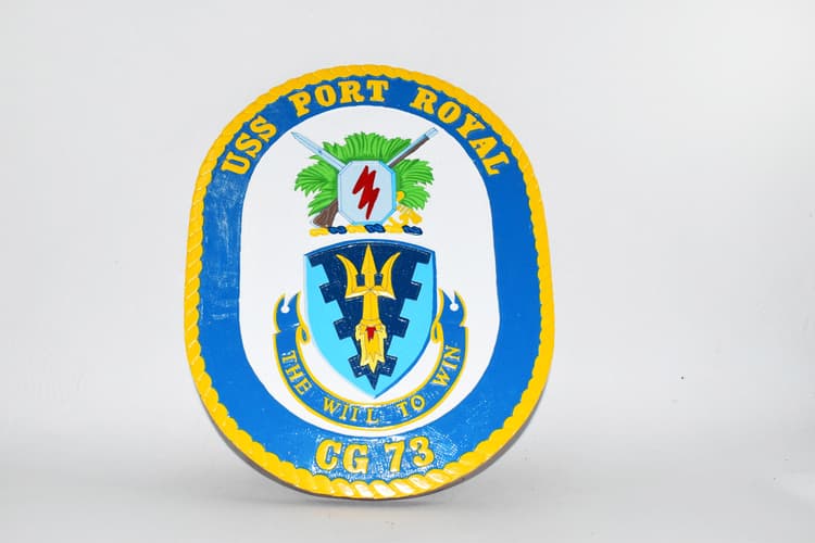 USS Port Royal CG-73 Plaque