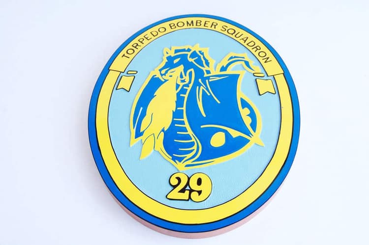 VS-29 World Famous Dragonfires Plaque