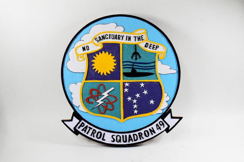 VP-49 'No sanctuary in the deep' Plaque