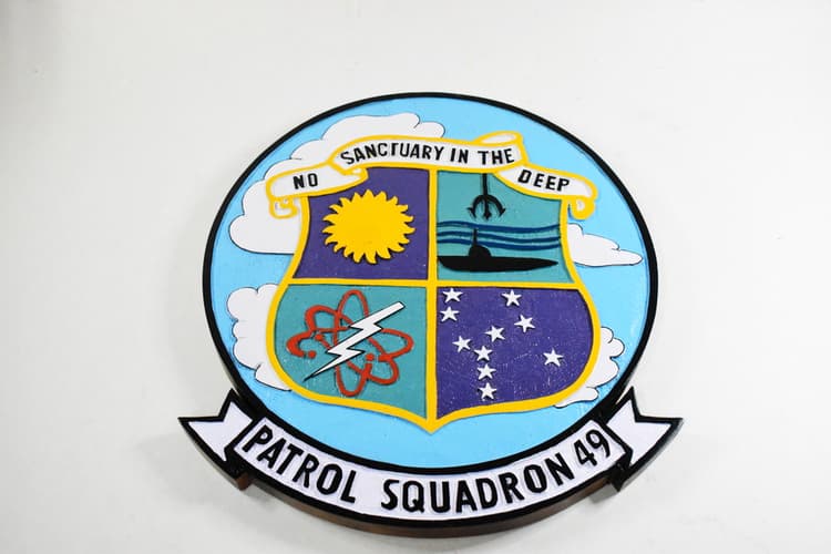 VP-49 'No sanctuary in the deep' Plaque
