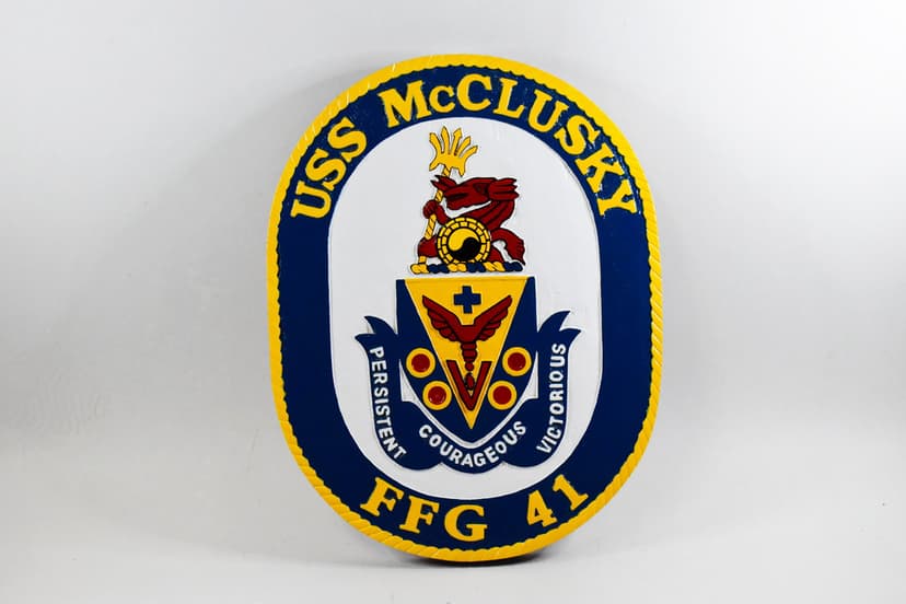 USS McClusky Plaque