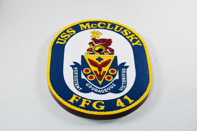 USS McClusky Plaque