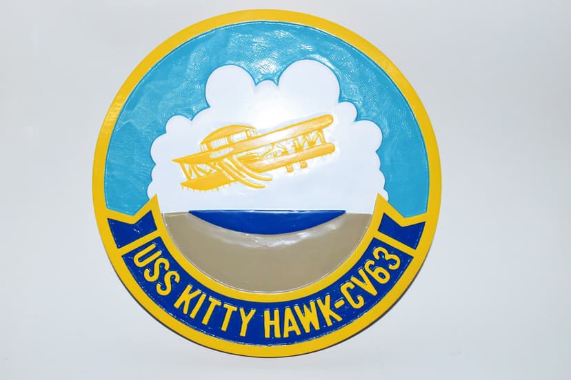 USS Kitty Hawk CV-63 Plaque