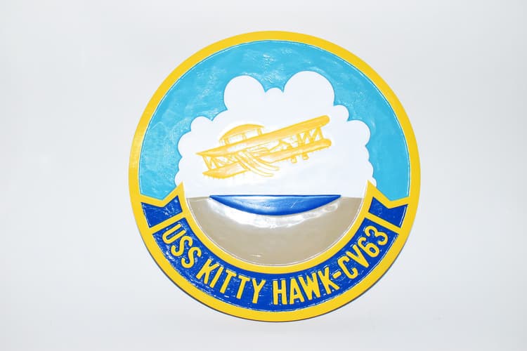 USS Kitty Hawk CV-63 Plaque