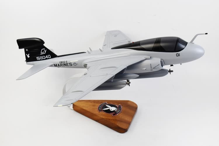 VMAQ-2 EA-6b Prowler Model, 18 inch Mahogany Model (Black)