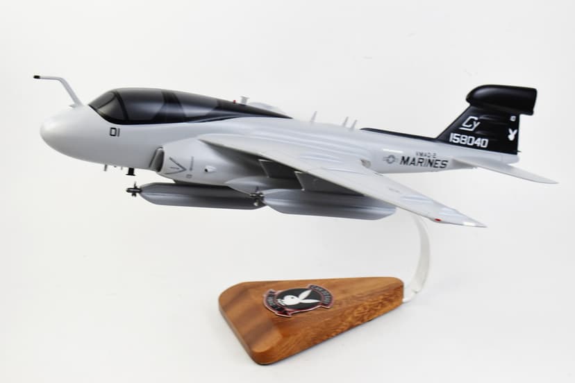 VMAQ-2 EA-6b Prowler Model, 18 inch Mahogany Model (Black)