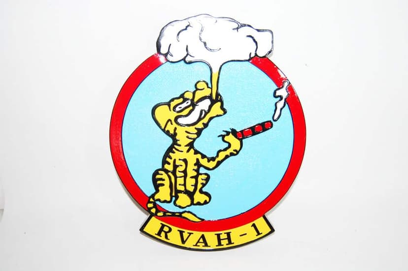 RVAH-1 Smokin' Tigers Plaque