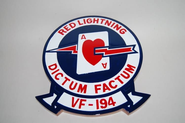 VF-194 Red Lightnings Plaque