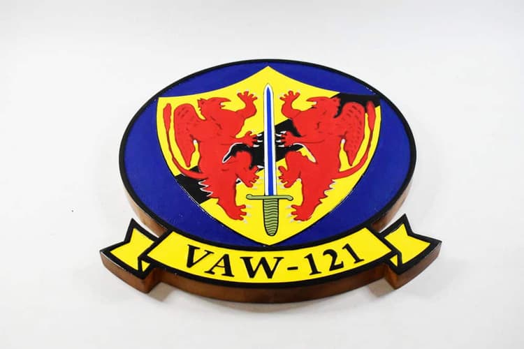 VAW-121 Blue Tails Plaque