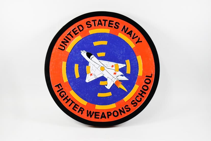 TopGun Fighter Weapons School Plaque