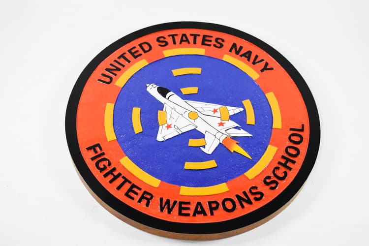 TopGun Fighter Weapons School Plaque