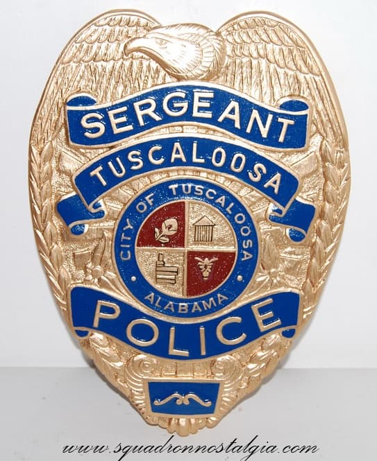Tuscaloosa Police Dept Sergeant Badge