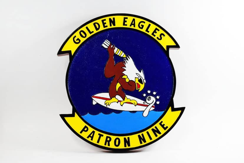 VP-9 Golden Eagles Plaque