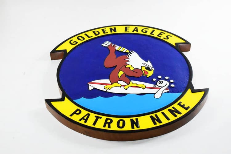 VP-9 Golden Eagles Plaque