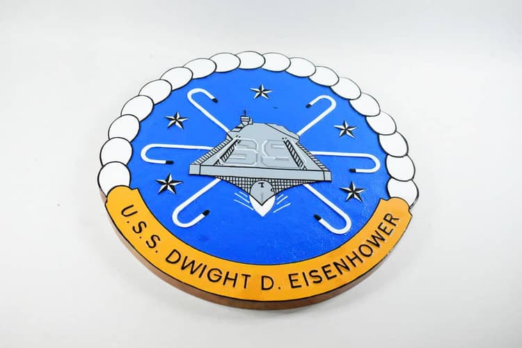 USS Dwight D Eisenhower (CVN-69) Plaque