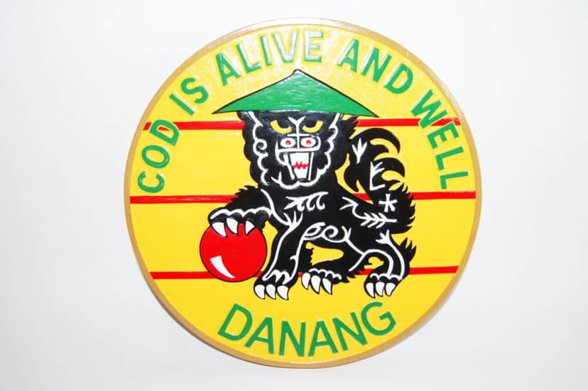 VRC-50 Da Nang "God is alive and well" Plaque