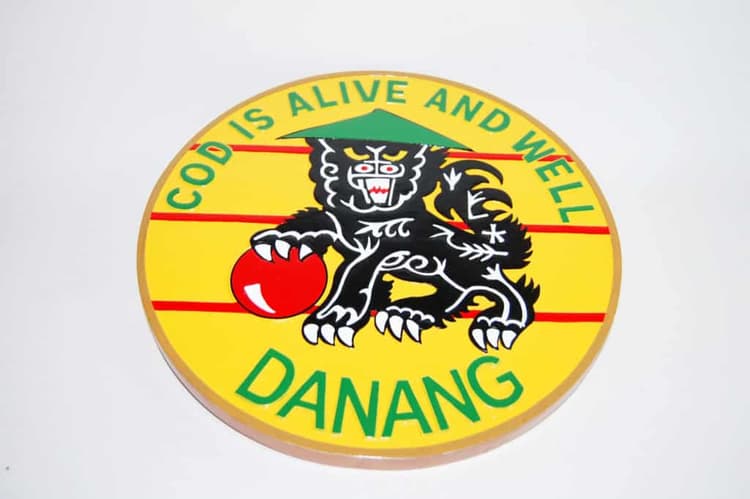 VRC-50 Da Nang "God is alive and well" Plaque