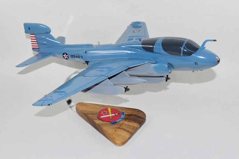 VAQ-129 Vikings EA-6B Prowler Model (Battle of the Coral Sea Air Group Markings)