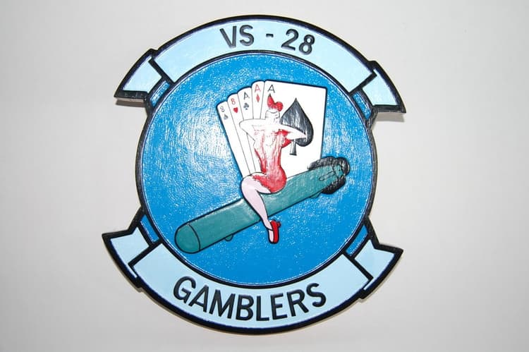 VS-28 Gamblers Plaque