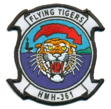 HMH-361 FLYING TIGERS Squadron Patch – Plastic Backing