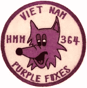 HMM-364 Vietnam Purple Foxes Squadron Patch