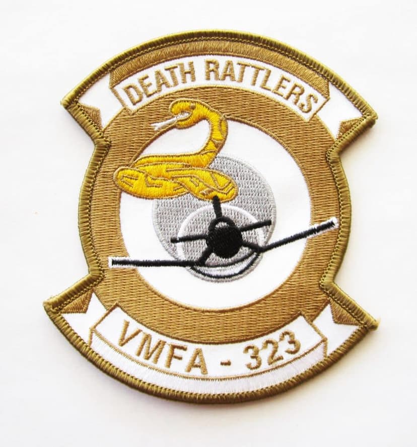 VMFA-323 Death Rattlers Patch – Plastic Backing