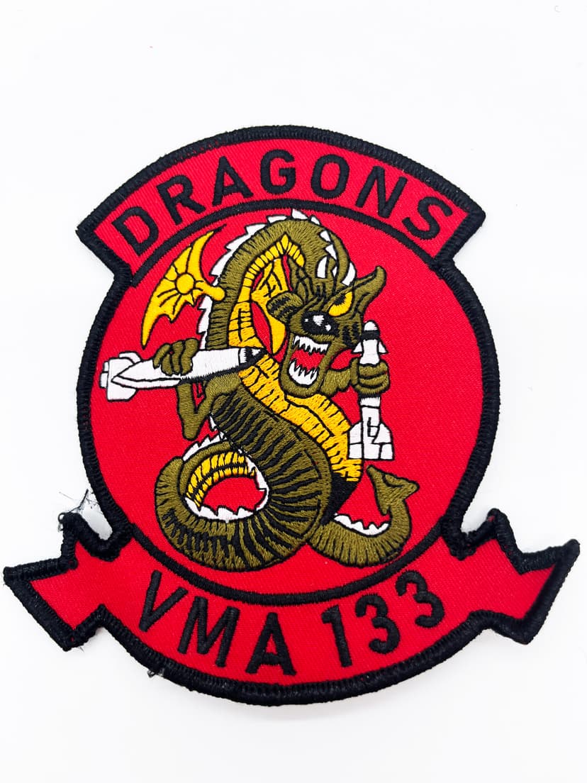 VMA-133 Dragons Patch – Plastic Backing/Sew on 4.5"