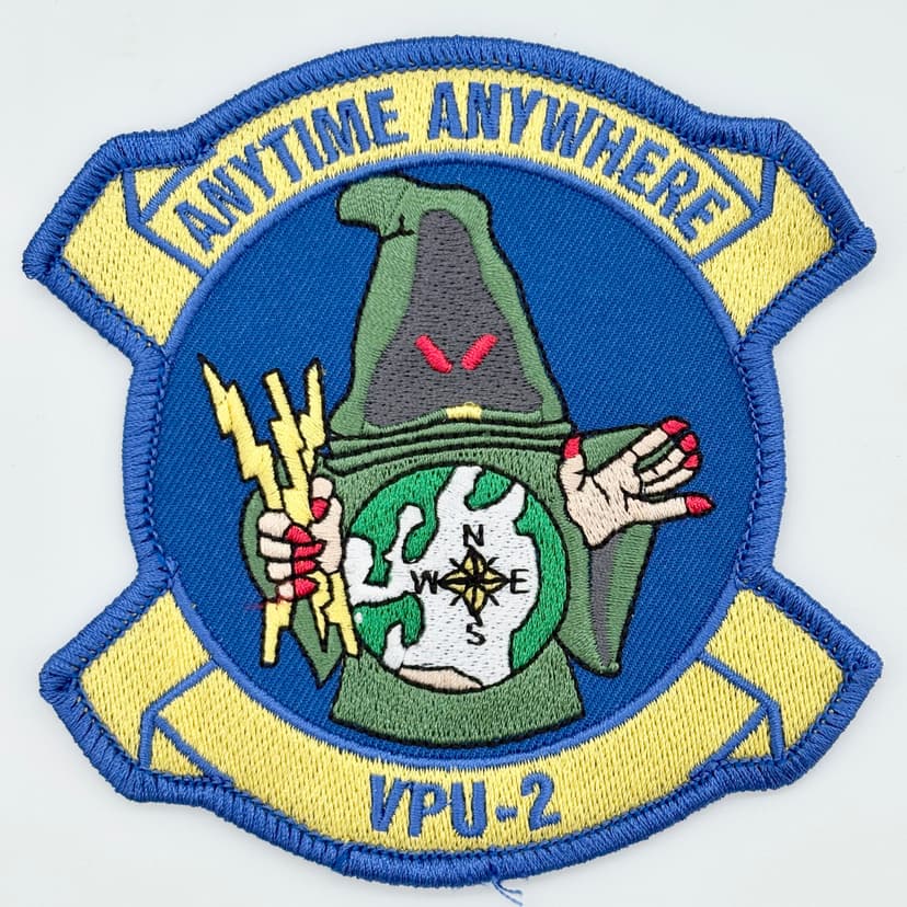 VPU-2 Wizards Squadron Patch – 4" Embroidered Insignia, Sew-On