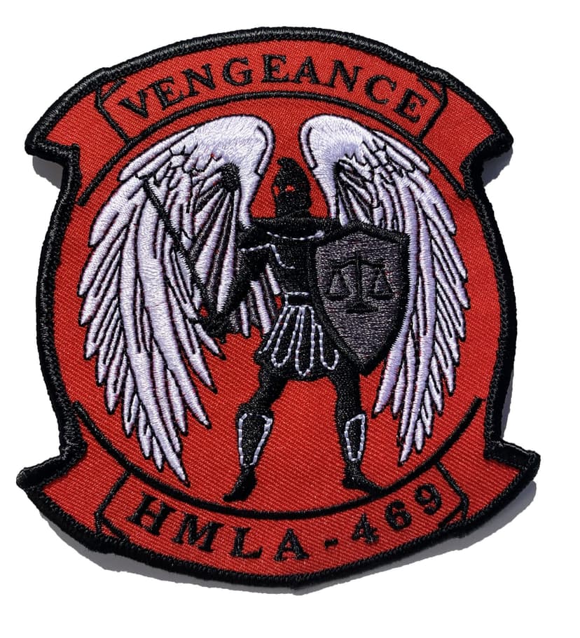 HMLA-469 Vengeance Patch – Plastic Backing
