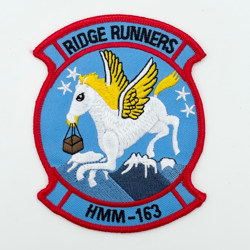 HMM-163 Ridge Runners Patch – Embroidered Insignia, Iron-On