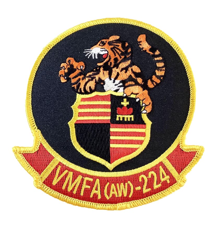 VMFA (AW)-224 Fighting Bengals Squadron Patch – Plastic Backing