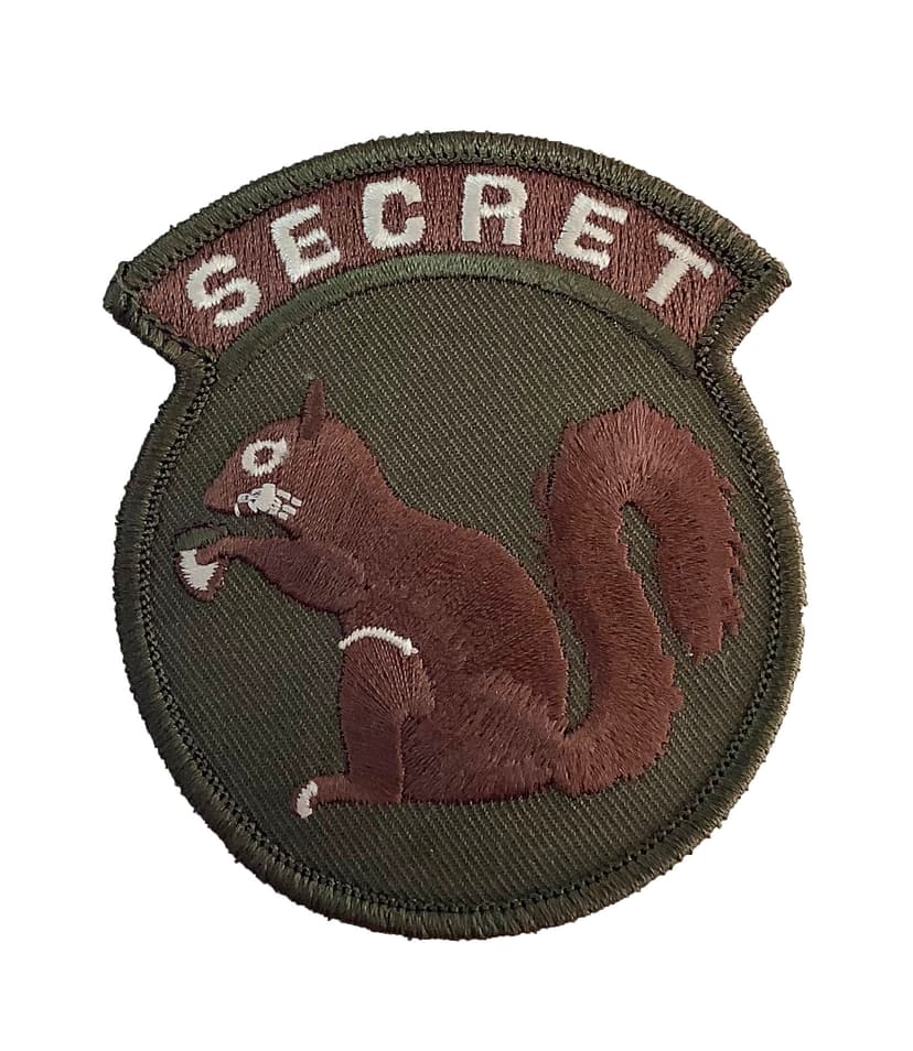 Secret Squirrel Patch – Plastic Backing