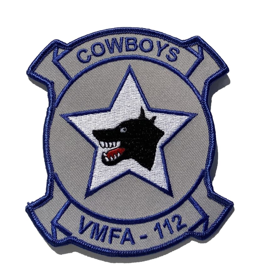 VMFA-112 Cowboys Patch – Plastic Backing