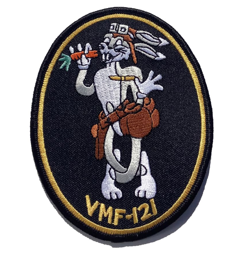 VMF-121 Squadron Patch – Plastic Backing