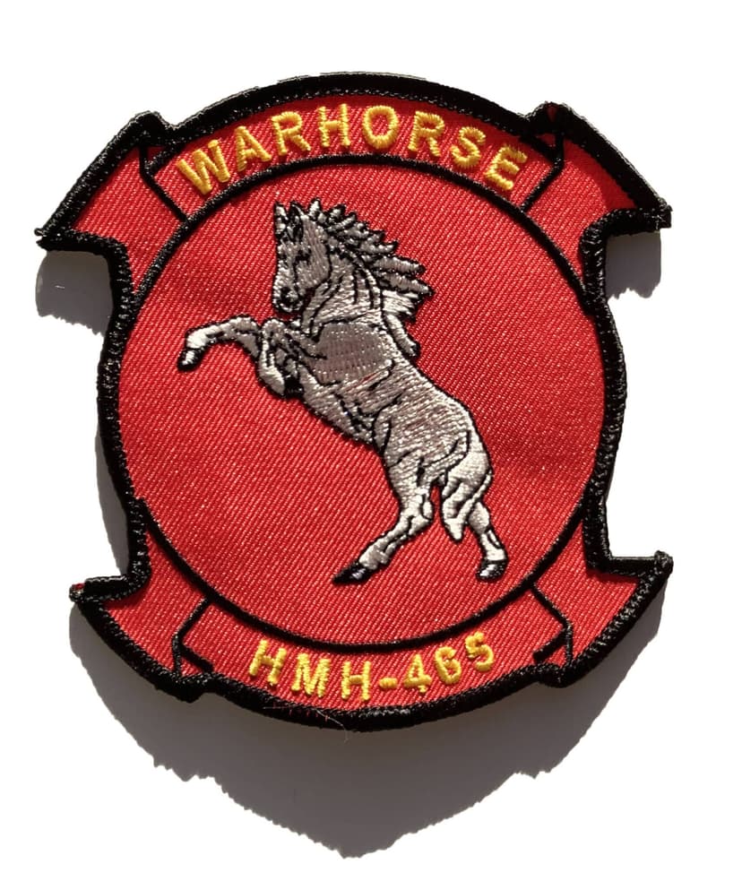 HMH-465 Warhorse (Red) Patch – Sew On