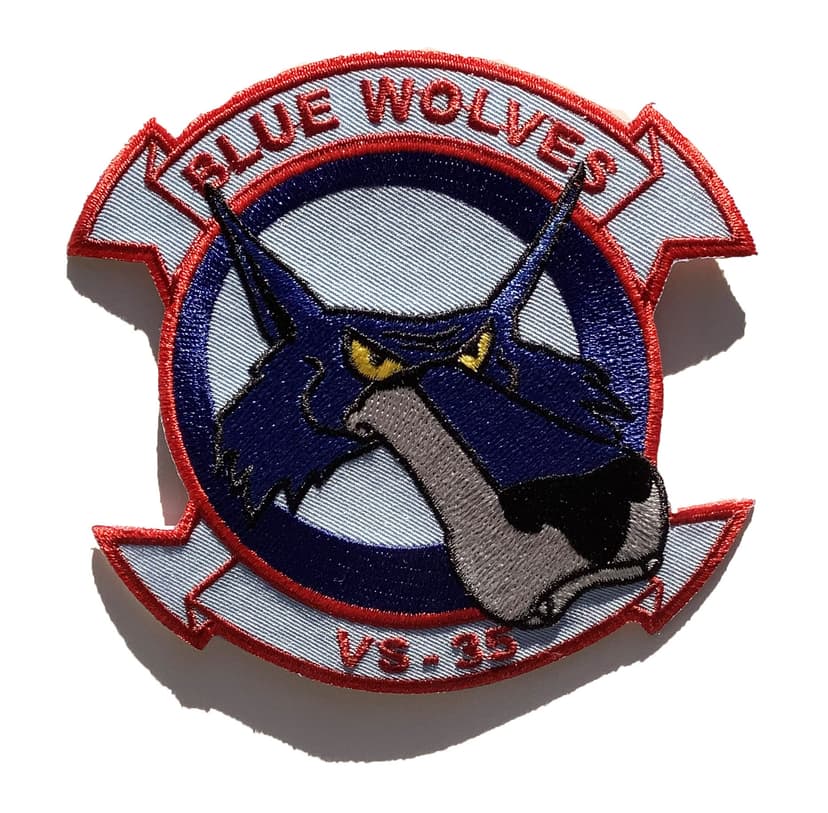 VS-35 Blue Wolves Squadron Patch – Sew On