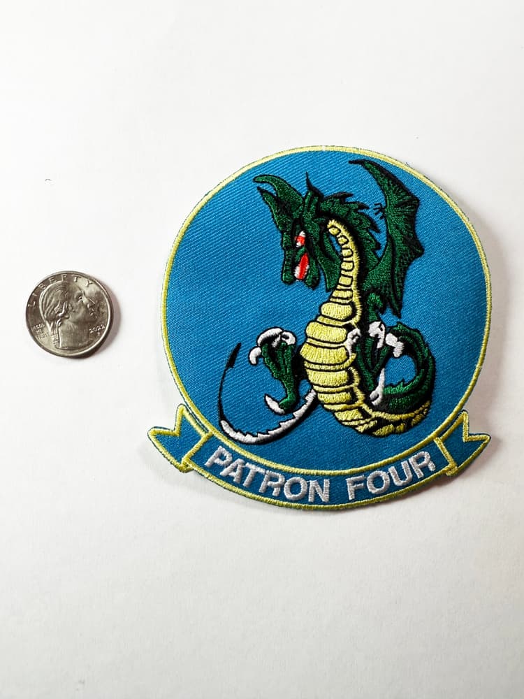 VP-4 Skinny Dragons Squadron Patch –Sew On, 4"