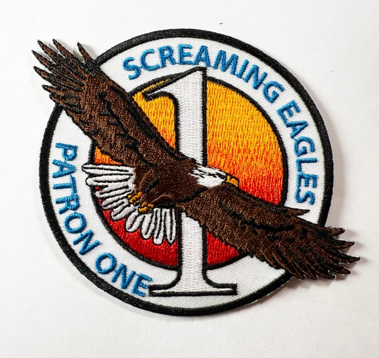 vp-1 patch, screaming eagles patch, vp-1 1958 patch, patrol squadron one patch, naval aviation patch, aviation squadron insignia