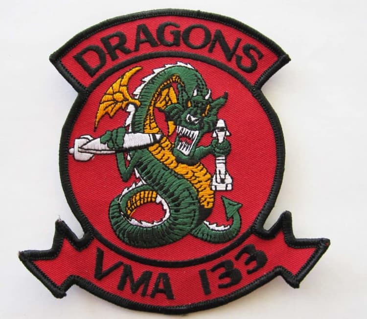 VMA-133 Golden Gaters Patch – Plastic Backing