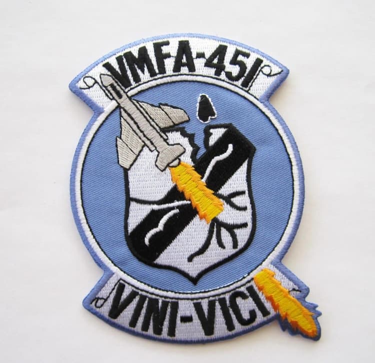 VMFA-451 Blue Devils Patch – Plastic Backing