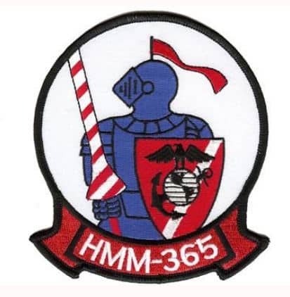 HMM-365 Blue Knights Patch – Plastic Backing